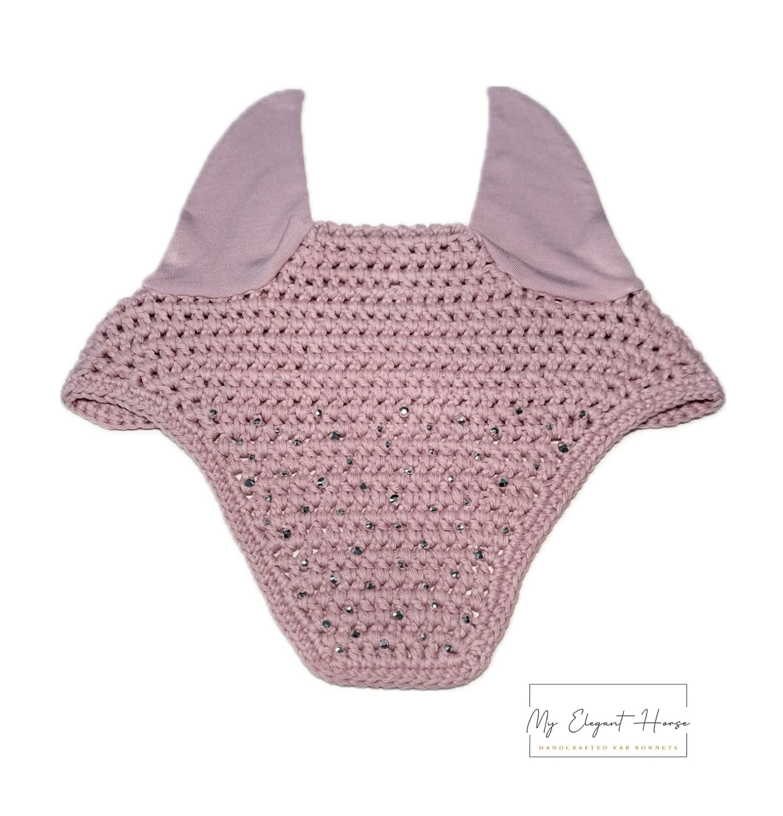 ROOSA NELIÖREUNAINEN KORVAHUPPU