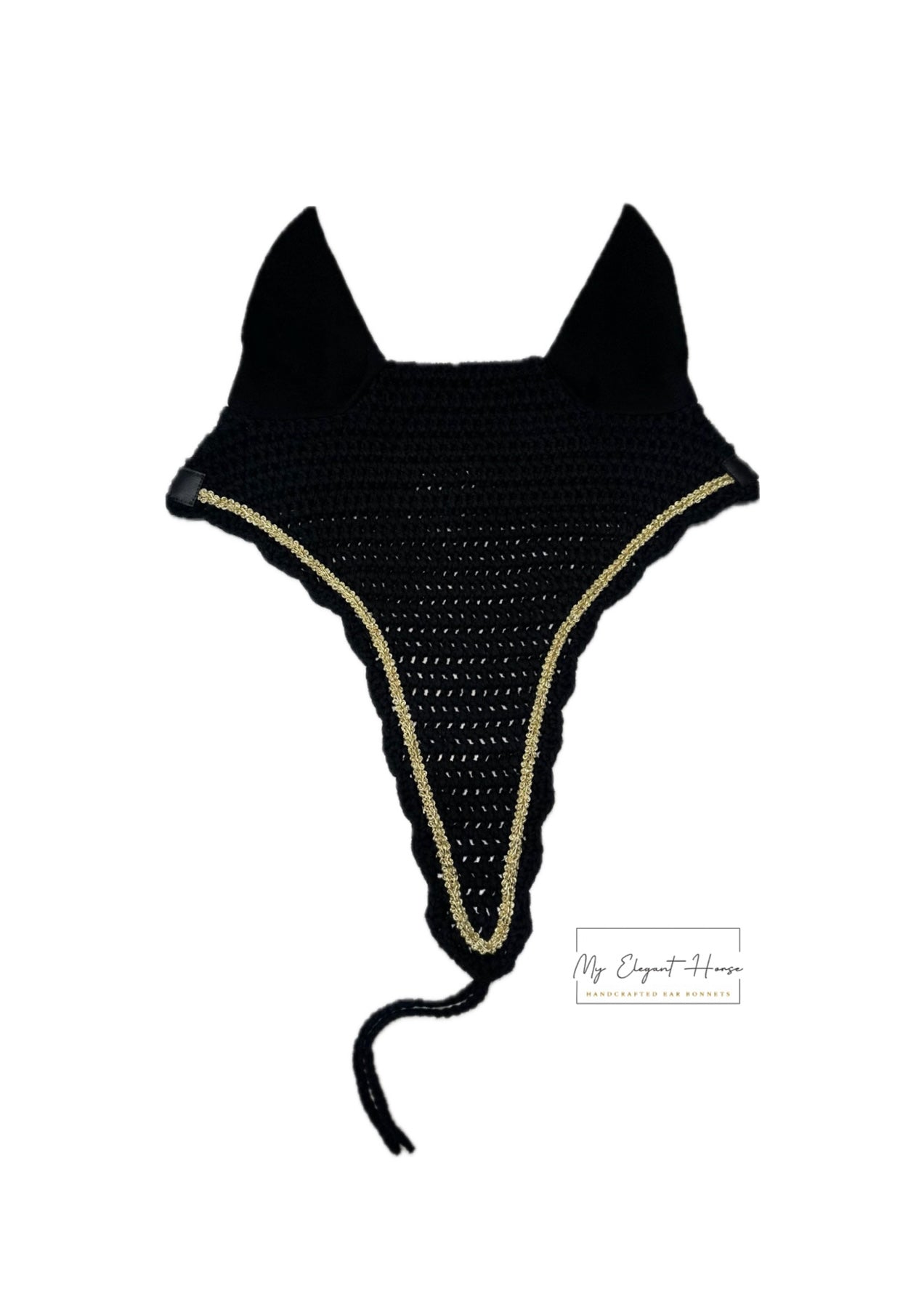 MUSTA PITKÄ KORVAHUPPU