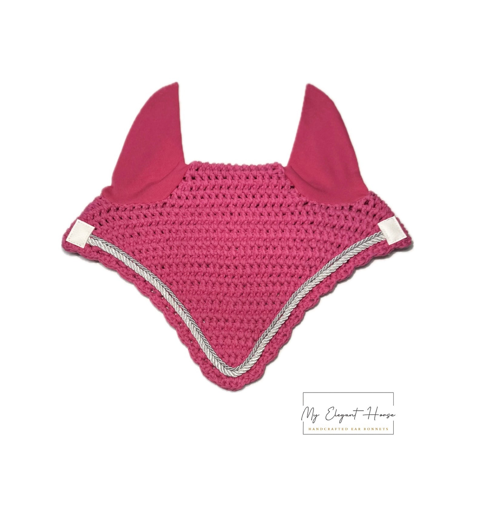 PINKKI PYÖREÄREUNAINEN KORVAHUPPU