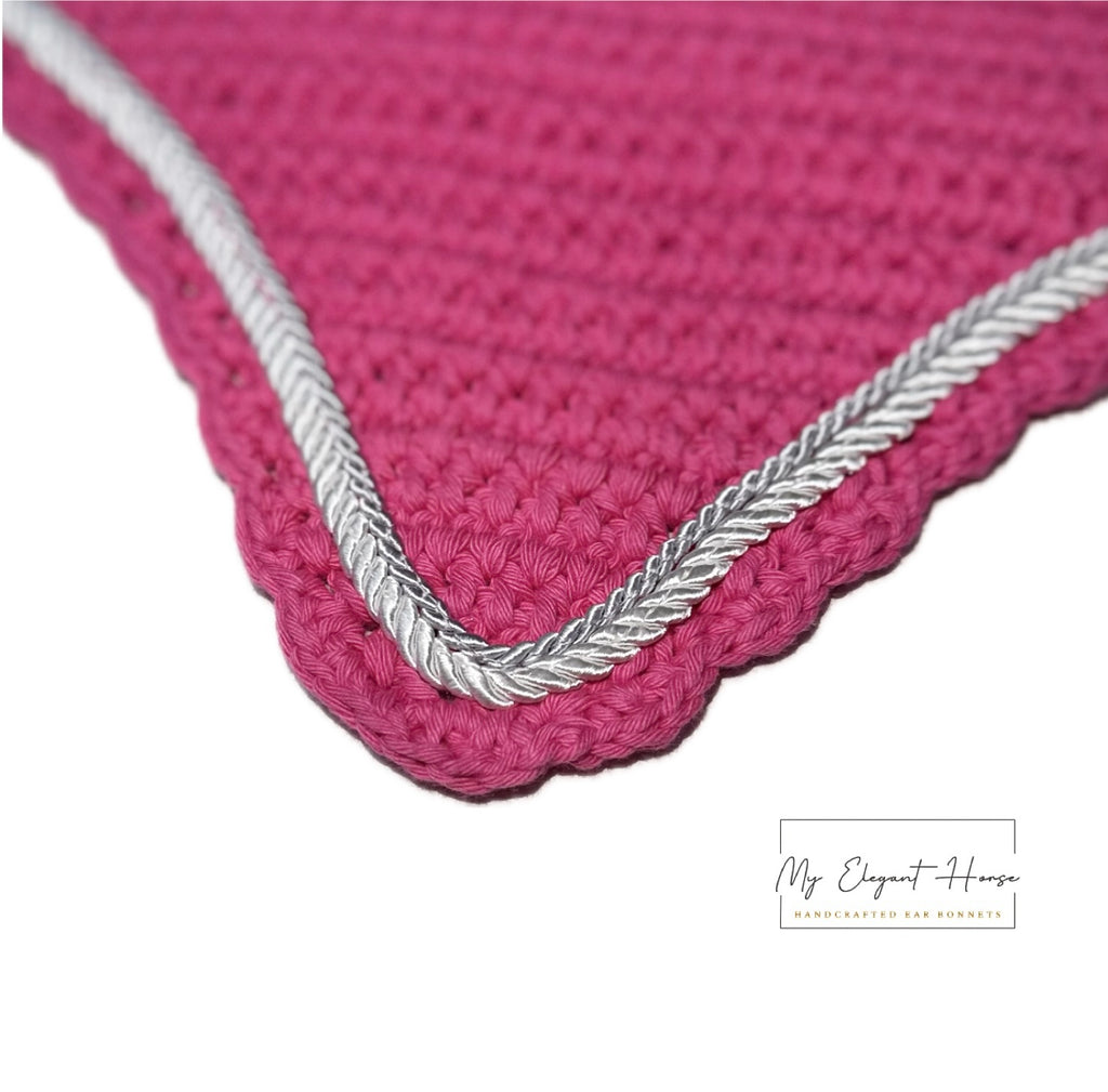 PINKKI PYÖREÄREUNAINEN KORVAHUPPU