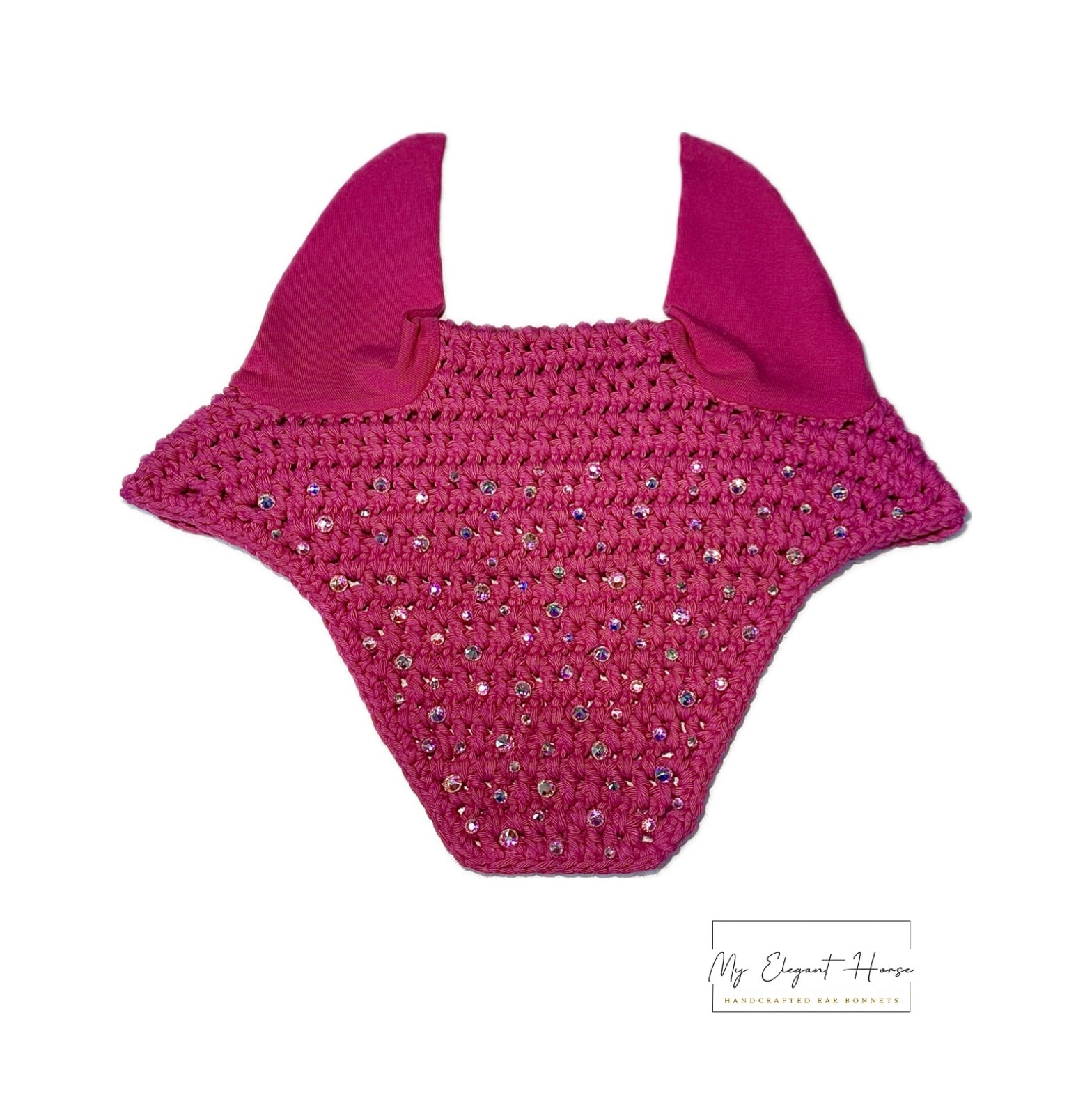 PINKKI NELIÖREUNAINEN KORVAHUPPU