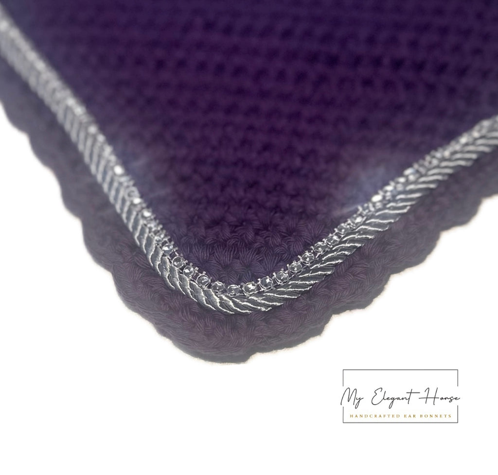 VIOLETTI PYÖREÄREUNAINEN KORVAHUPPU