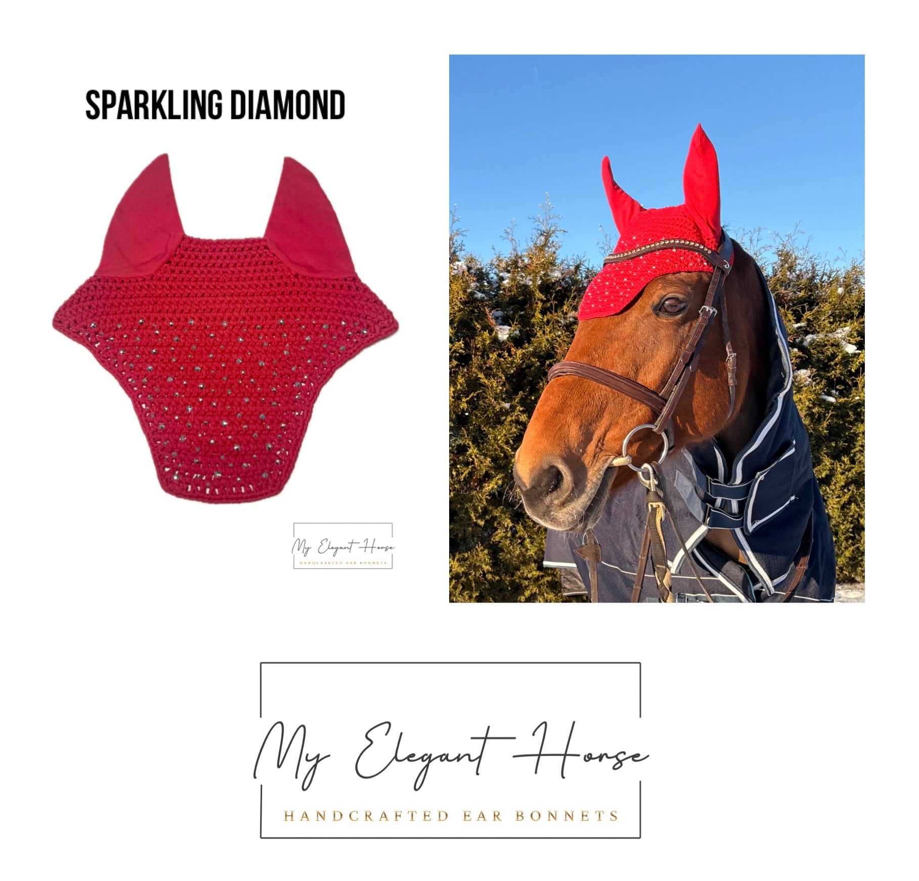 PUNAINEN NELIÖREUNAINEN KORVAHUPPU