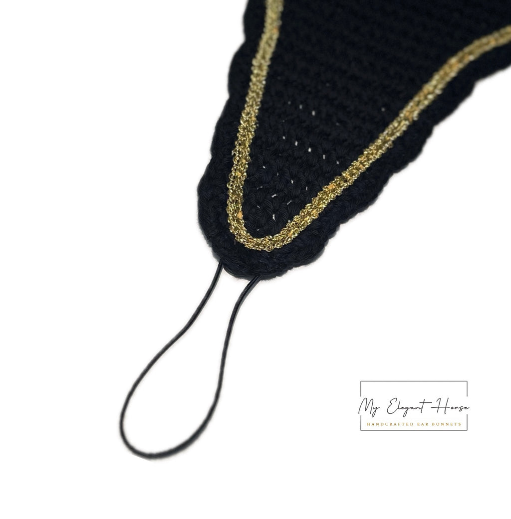 MUSTA PITKÄ KORVAHUPPU