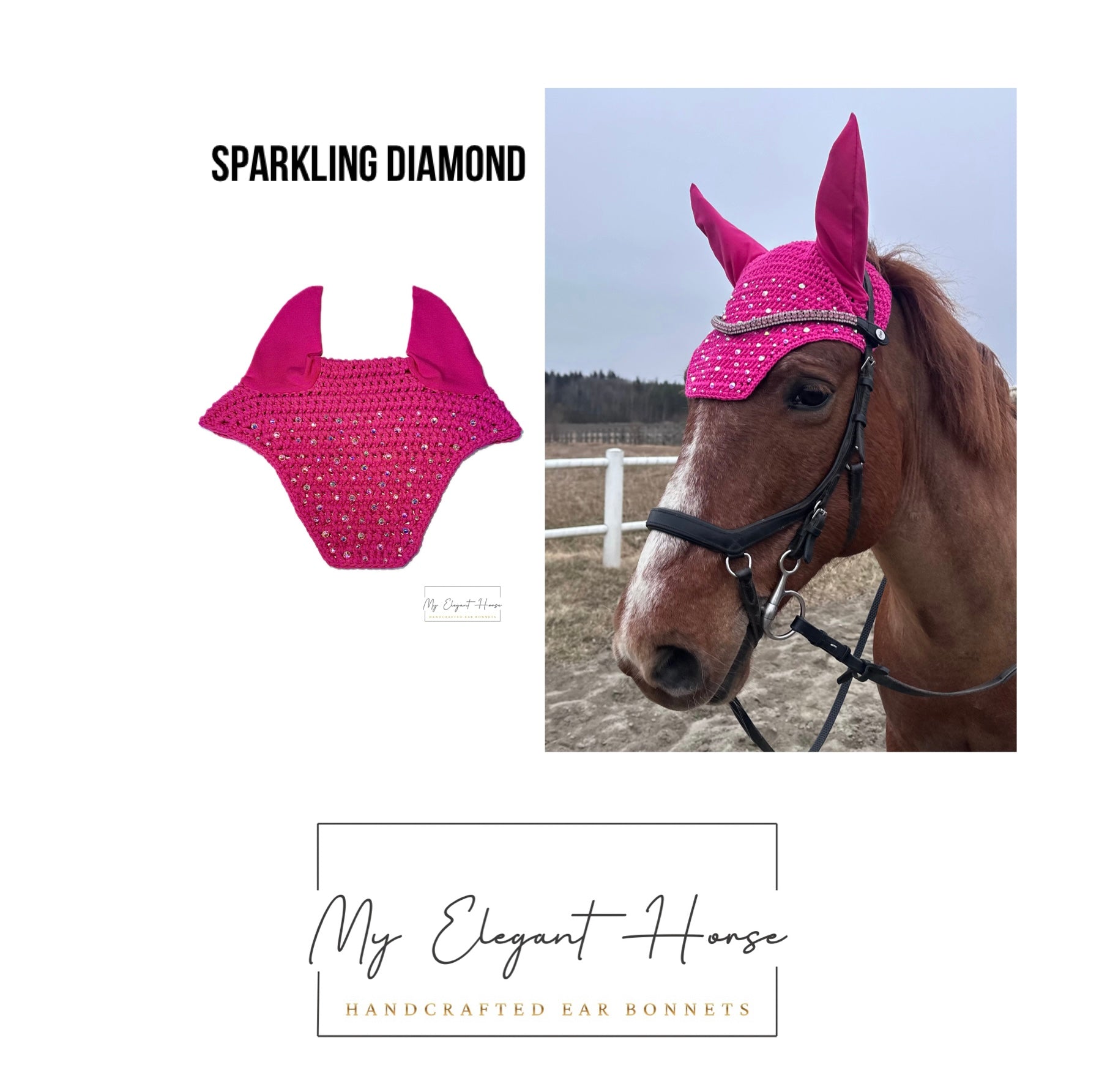 PINKKI NELIÖREUNAINEN KORVAHUPPU